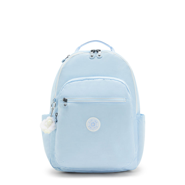 KIPLING Large Backpack Female Frost Blue Bl Seoul
