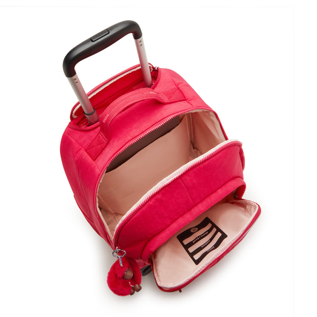 Kipling Large Wheeled Backpack (With Laptop Protection) Female True Pink New Zea