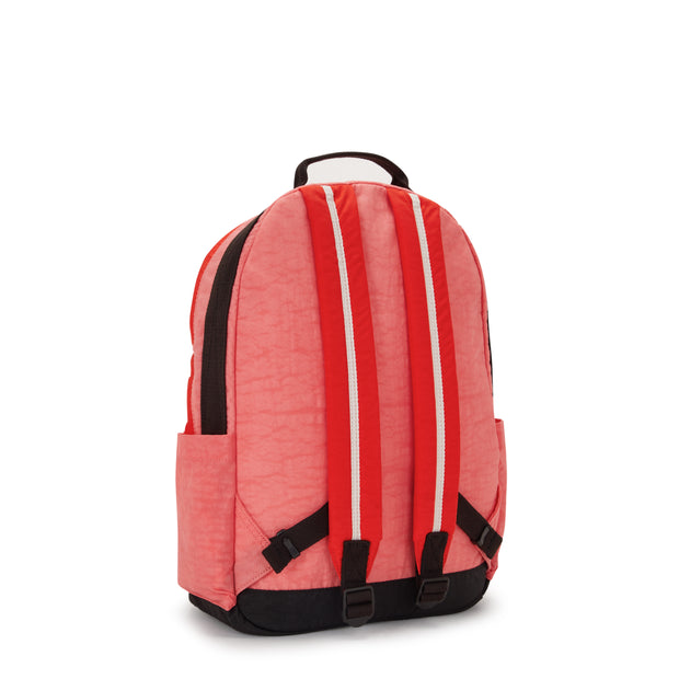 Kipling Large Backpack Female Tango Pink Block Damien L