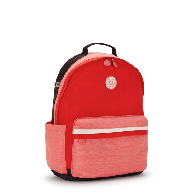 Kipling Large Backpack Female Tango Pink Block Damien L