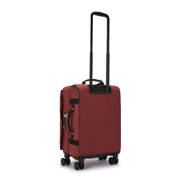 Kipling Small Cabin Size Wheeled Luggage Female Flaring Rust Spontaneous S