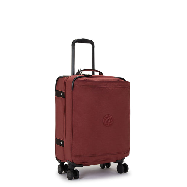 Kipling Small Cabin Size Wheeled Luggage Female Flaring Rust Spontaneous S