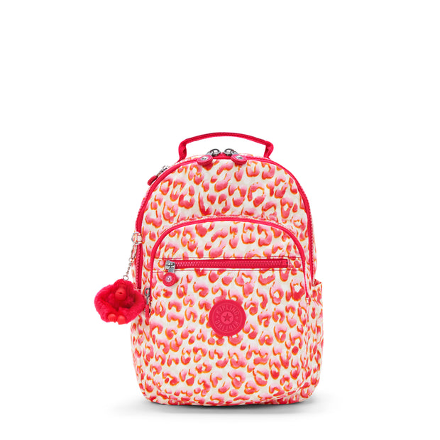 KIPLING Small Backpack (With Laptop Protection) Female Latin Cheetah Seoul S