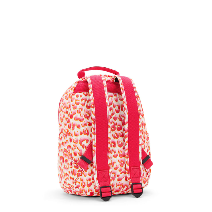 KIPLING Small Backpack (With Laptop Protection) Female Latin Cheetah Seoul S