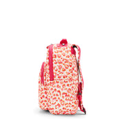 KIPLING Small Backpack (With Laptop Protection) Female Latin Cheetah Seoul S