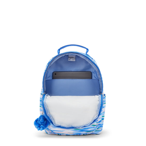 KIPLING Small Backpack (With Laptop Protection) Female Diluted Blue Seoul S