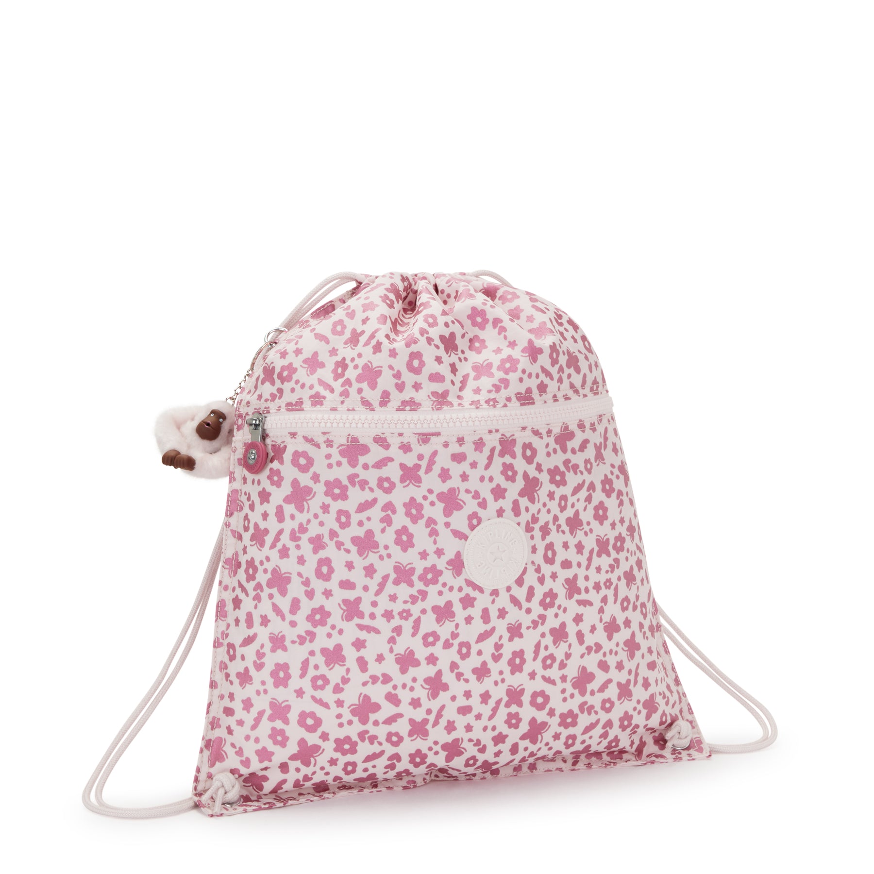 Kipling Medium Backpack (With Drawstring) Female Magic Floral Supertab