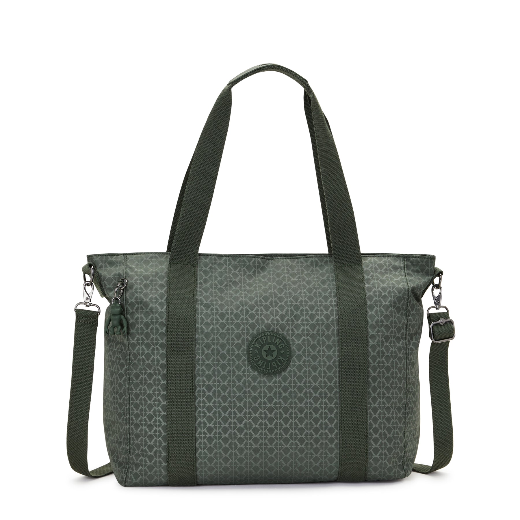 Kipling Large Tote (With Removable Shoulderstrap) Female Sign Green Em