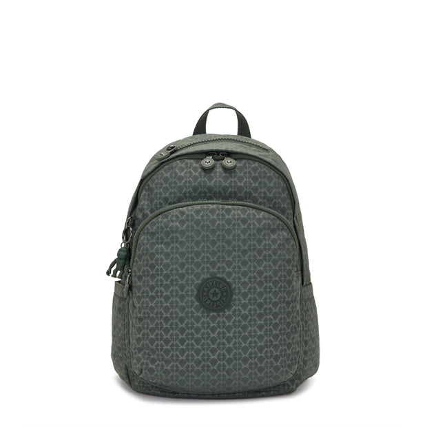 KIPLING Medium Backpack Female Sign Green Embosse Delia