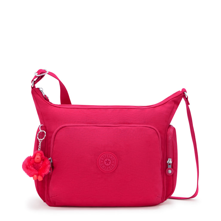 KIPLING Large Crossbody Bag with Adjustable Straps Female Confetti Pink Gabb