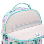 KIPLING Large backpack (with laptop compartment) Female Aqua Blossom Seoul Lap