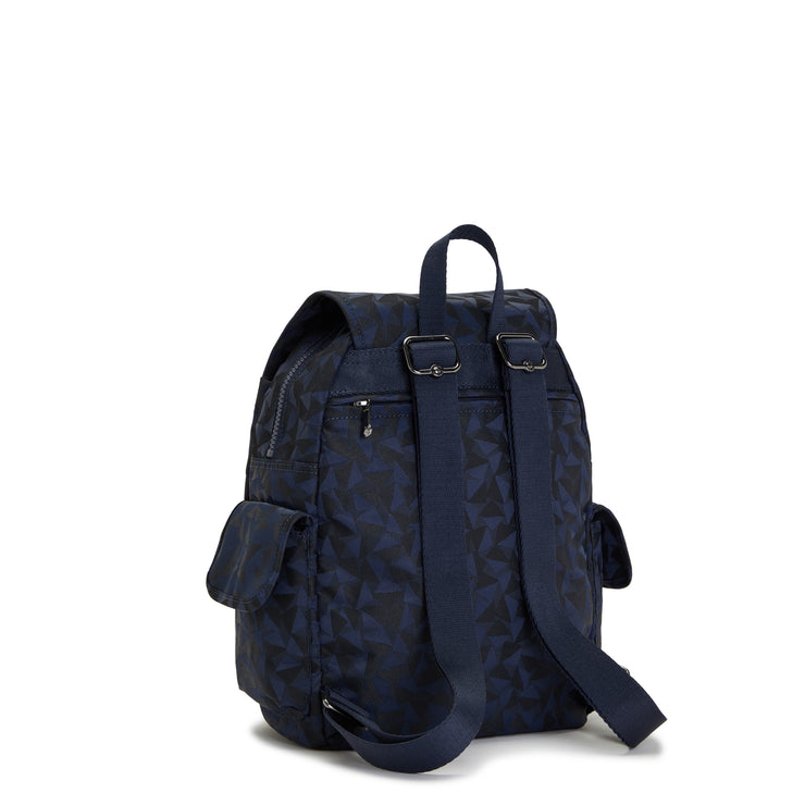 Kipling Small Backpack Female Endless Navy Jacquard City Pack S