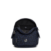 Kipling Small Backpack Female Endless Navy Jacquard City Pack S