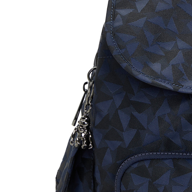 Kipling Small Backpack Female Endless Navy Jacquard City Pack S