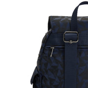 Kipling Small Backpack Female Endless Navy Jacquard City Pack S