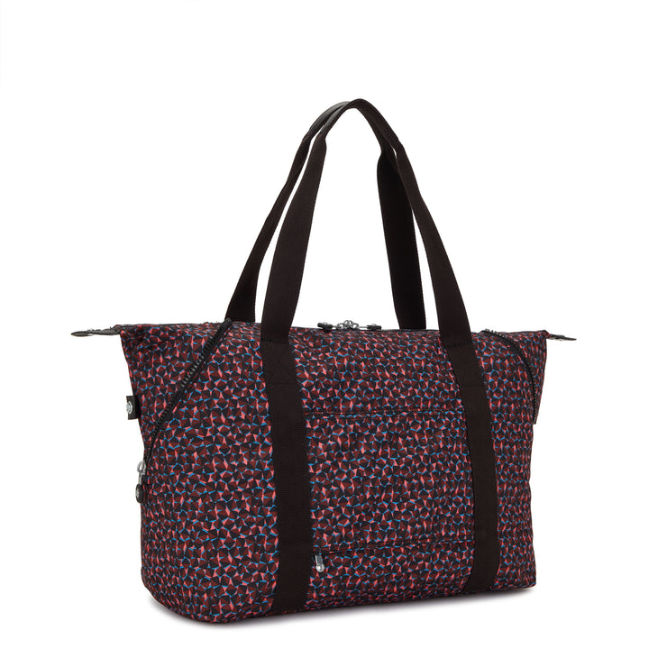 Kipling Large Tote Female Happy Squares Art M
