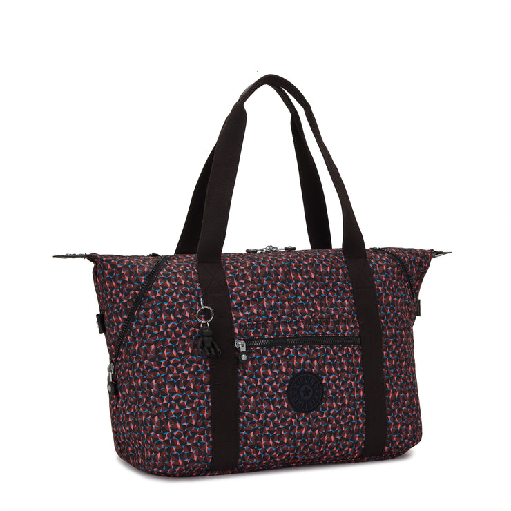Kipling Large Tote Female Happy Squares Art M