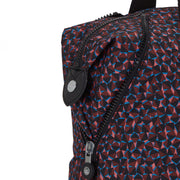Kipling Large Tote Female Happy Squares Art M
