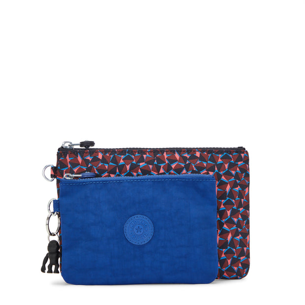 KIPLING 2 Pouches Female Happy Squares Duo Pouch