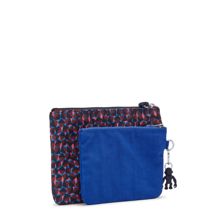 Kipling 2 Pouches Female Happy Squares Duo Pouch