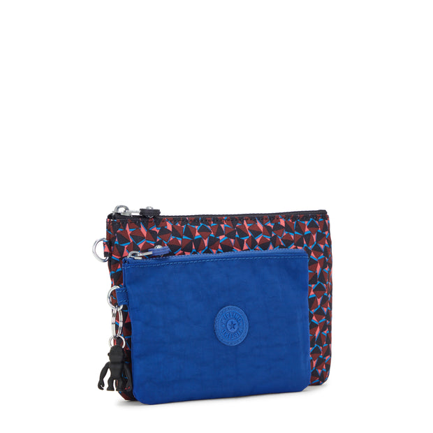 Kipling 2 Pouches Female Happy Squares Duo Pouch