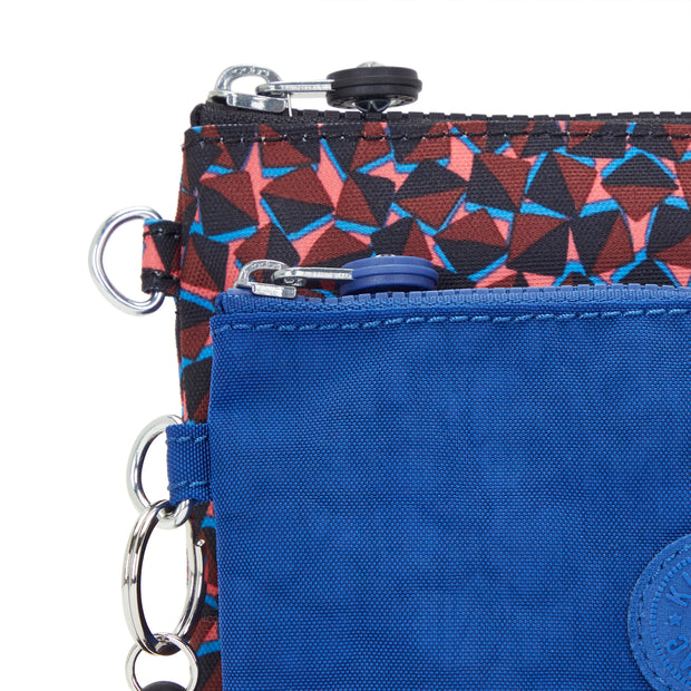 Kipling 2 Pouches Female Happy Squares Duo Pouch