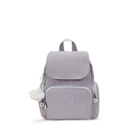 KIPLING Mini Backpack with Adjustable Straps Female Tender Grey City Zip Mini