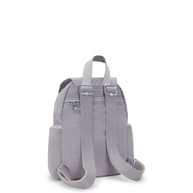 KIPLING Mini Backpack with Adjustable Straps Female Tender Grey City Zip Mini