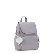 KIPLING Mini Backpack with Adjustable Straps Female Tender Grey City Zip Mini