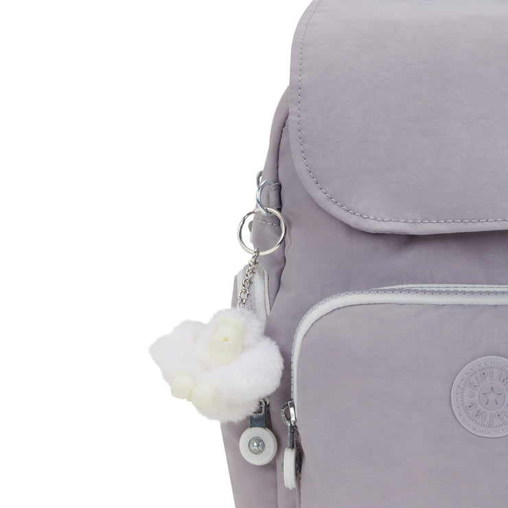KIPLING Mini Backpack with Adjustable Straps Female Tender Grey City Zip Mini  -  I6046-1FB