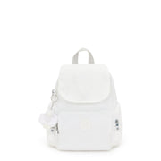 KIPLING Mini Backpack with Adjustable Straps Female Pure Alabaster City Zip Mini