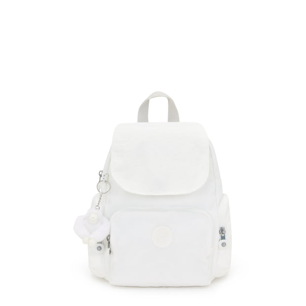 KIPLING Mini Backpack with Adjustable Straps Female Pure Alabaster City Zip Mini
