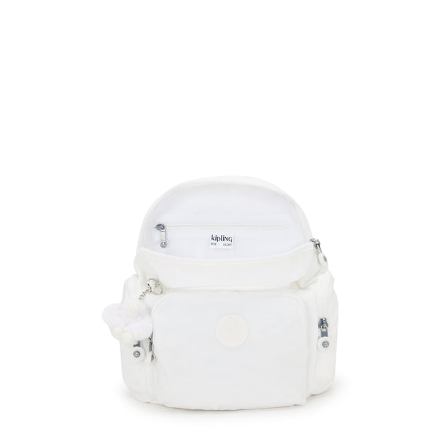 KIPLING Mini Backpack with Adjustable Straps Female Pure Alabaster City Zip Mini
