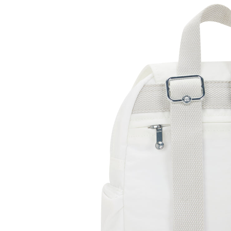 KIPLING Mini Backpack with Adjustable Straps Female Pure Alabaster City Zip Mini