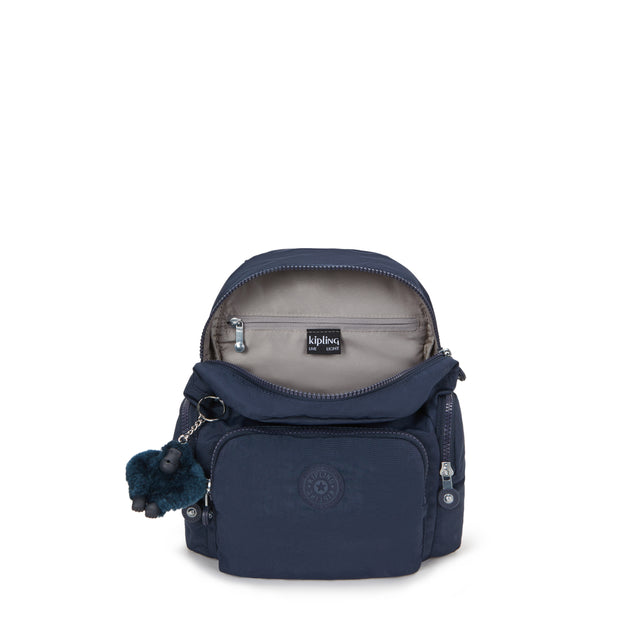 KIPLING Mini Backpack with Adjustable Straps Female Blue Bleu 2 City Zip Mini