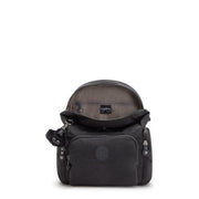 KIPLING Mini Backpack with Adjustable Straps Female Black Noir City Zip Mini
