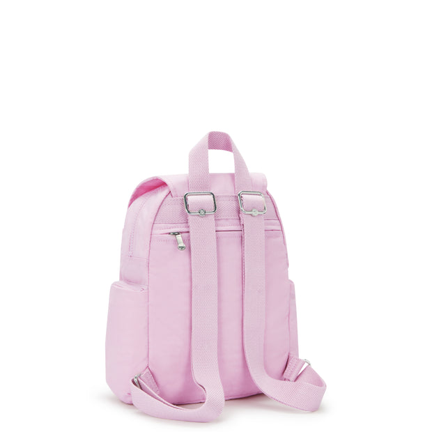 KIPLING Mini Backpack with Adjustable Straps Female Blooming Pink City Zip Mini