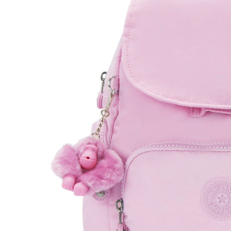 KIPLING Mini Backpack with Adjustable Straps Female Blooming Pink City Zip Mini