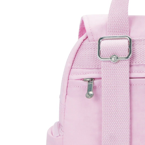 KIPLING Mini Backpack with Adjustable Straps Female Blooming Pink City Zip Mini
