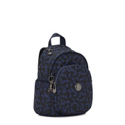 Kipling Small Backpack Female Endless Navy Jacquard Delia Mini