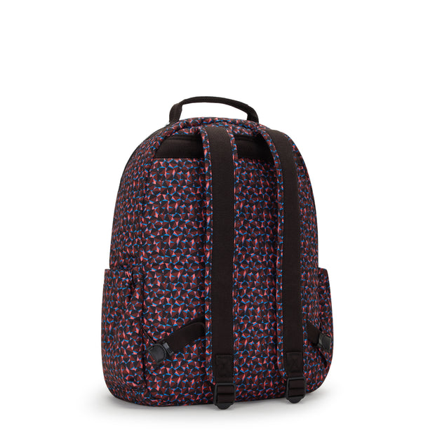 Kipling Large Backpack Female Happy Squares Seoul