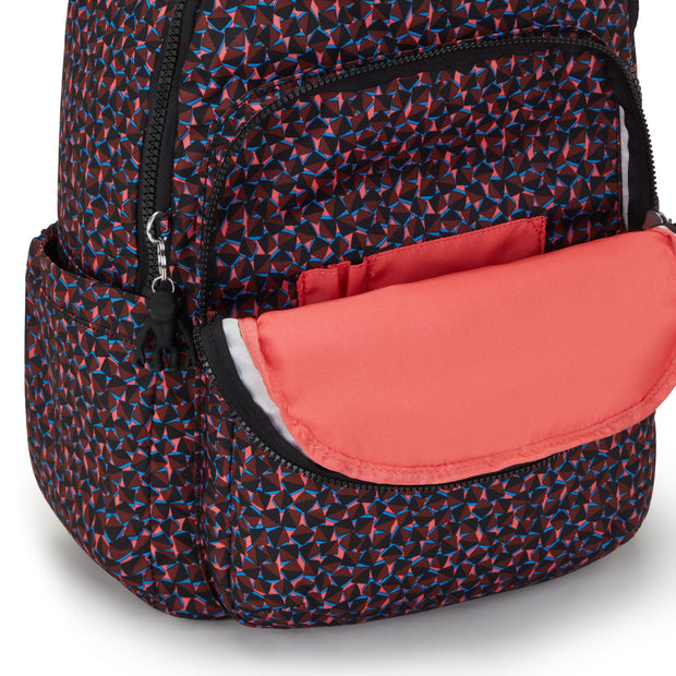 Kipling Large Backpack Female Happy Squares Seoul