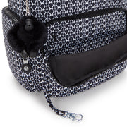 KIPLING Small Backpack with Adjustable Straps Female Signature Print City Zip S
