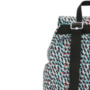 KIPLING Small Backpack with Adjustable Straps Female Abstract Print City Zip S