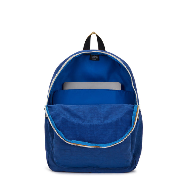 Kipling Large Backpack Unisex Deep Sky Blue C Curtis L