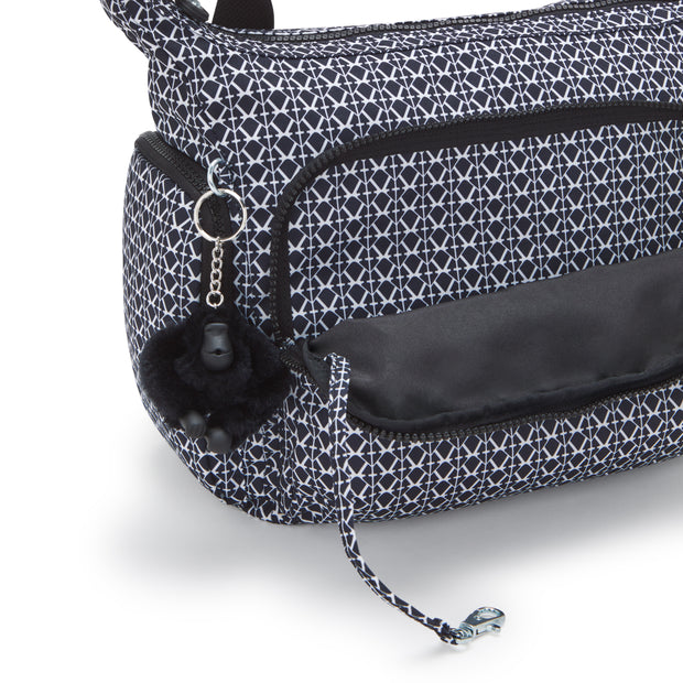 KIPLING Large Crossbody Bag with Adjustable Straps Female Signature Print Gabb  -  I6525-DD2