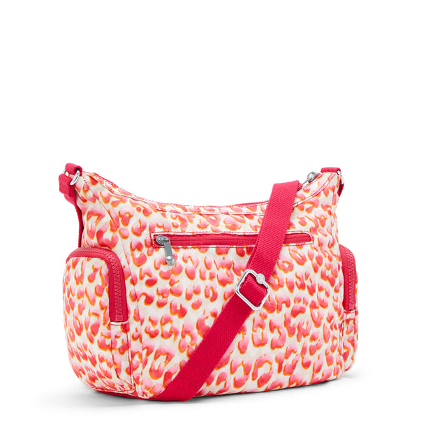 KIPLING Medium Crossbody Bag with Adjustable Straps Female Latin Cheetah Gabb S