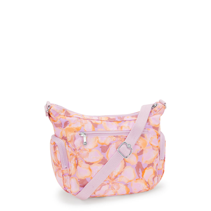 KIPLING Medium Crossbody Bag with Adjustable Straps Female Floral Powder Gabb S