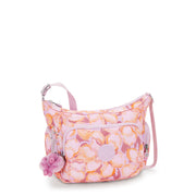 KIPLING Medium Crossbody Bag with Adjustable Straps Female Floral Powder Gabb S