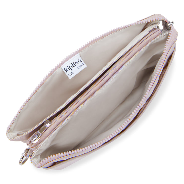 KIPLING Medium crossbody (with removable strap) Female Gleam Silver Riri L